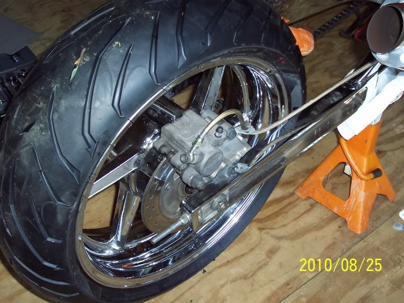 Chrome extended swing arm CBR 900RR Honda Motorcycles