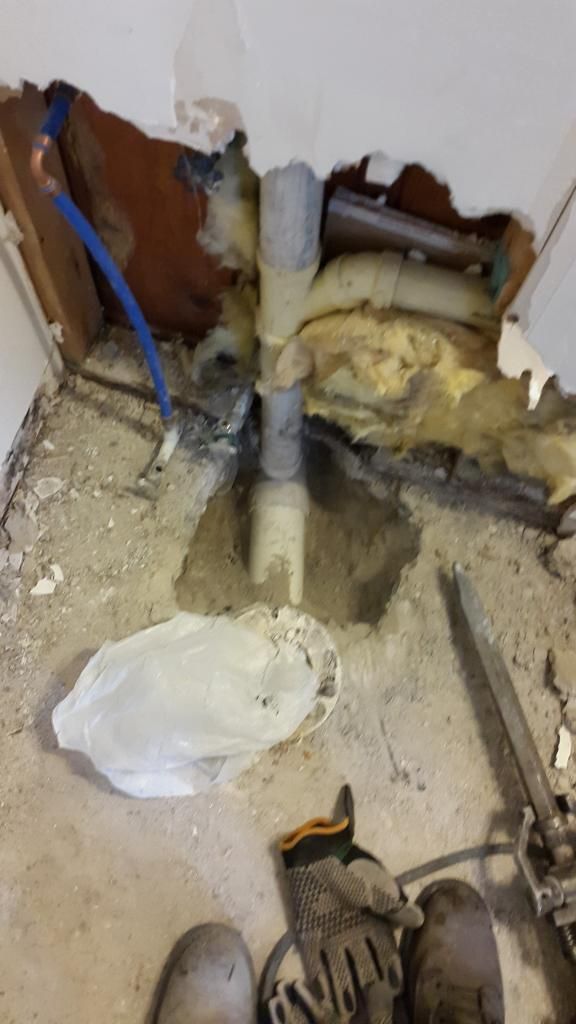 Adding New Shower Drain To Toilet Drain? W Layout Pics - Plumbing - DIY
