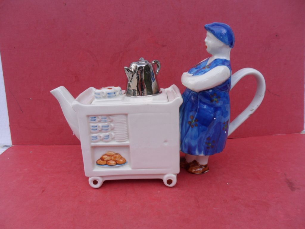 Tea Trolley Lady, Large Novelty Teapot eBay