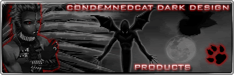 CondemnedCat Dark Design Products