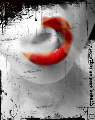 Red Lips - black and white; color splash Pictures, Images and Photos