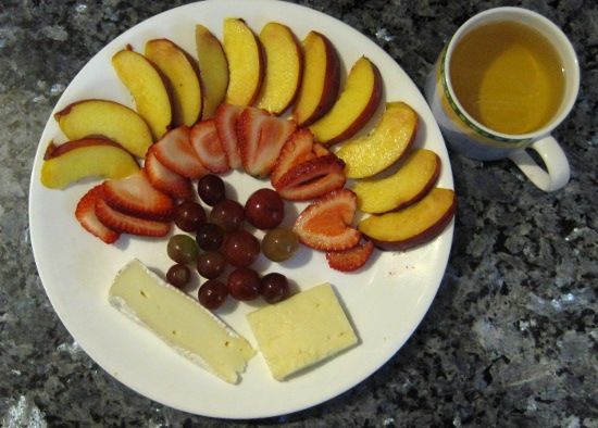 fruit and cheese plate