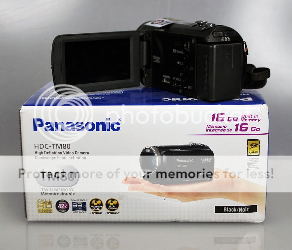 Panasonic HDC TM80 HD Twin Memory Camcorder 0085170040292  