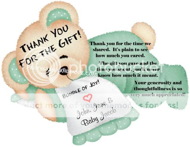 Personalized Baby Shower Invitation Thank You Cards WOW