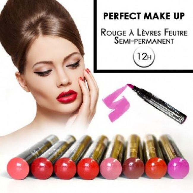 Détails Sur Rouge A Levres Feutre Semi Permanent Supreme Make Up Produit Pro