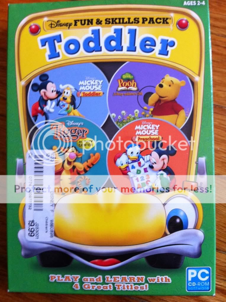 NEW* Disney Fun & Skills Pack Toddler 4 Games 705381190219  