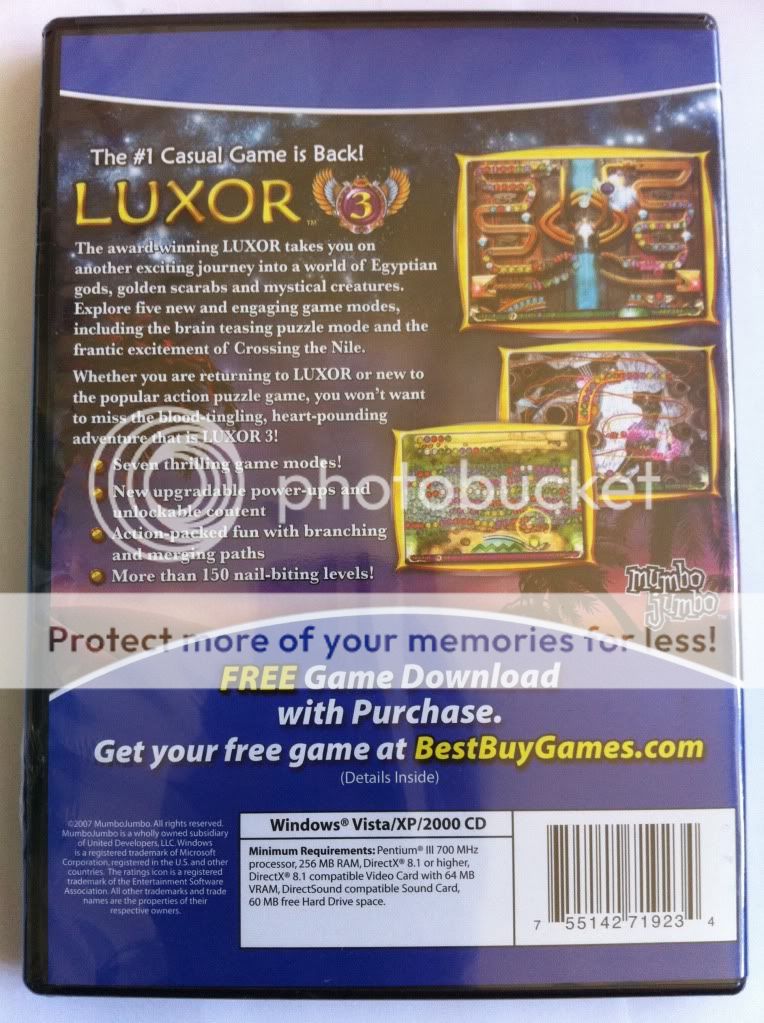 NEW* Luxor 3 (PC, 2007) *NIB* 811930103644  